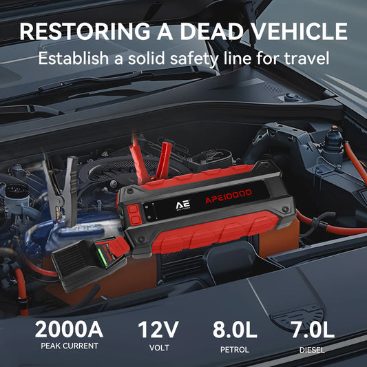APE10000 12V 10000mAh Jump Starter Aust