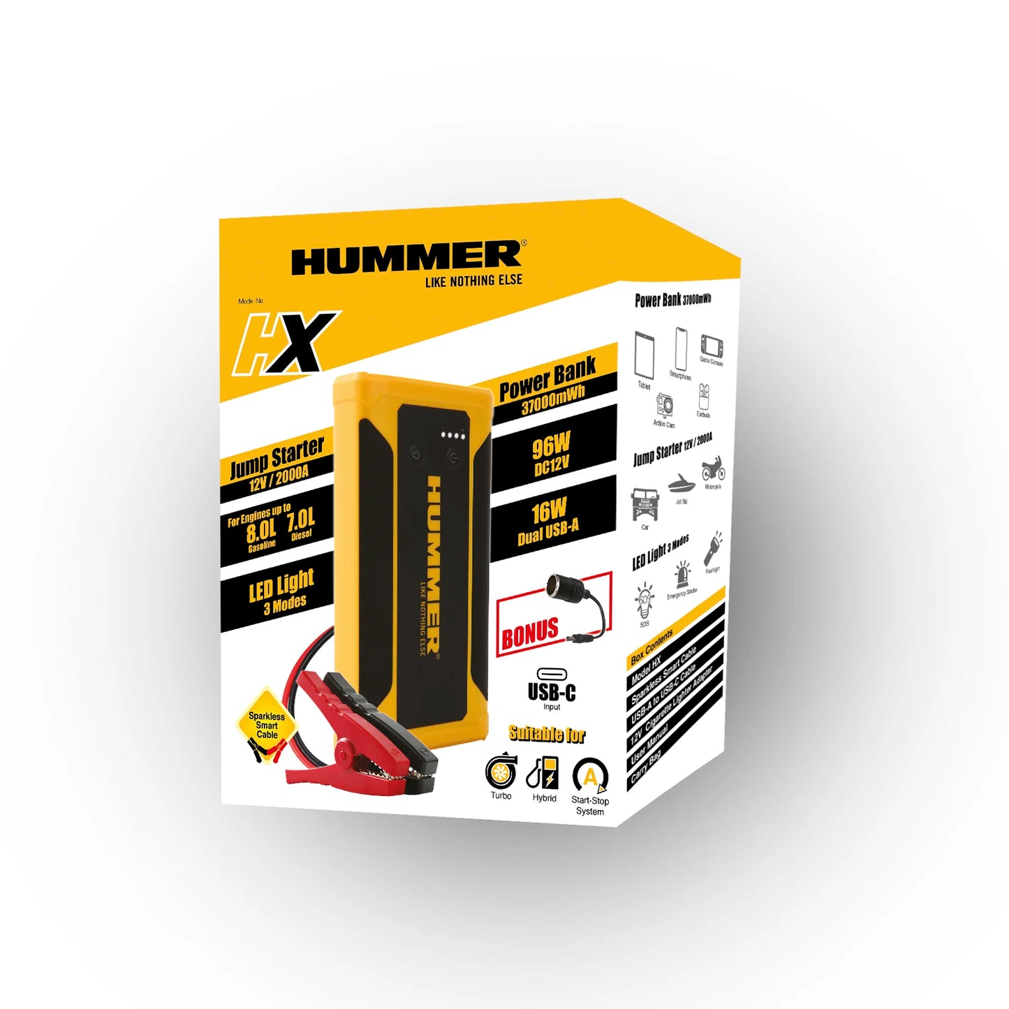 Hummer HX 2000A Jump Starter Powerbank