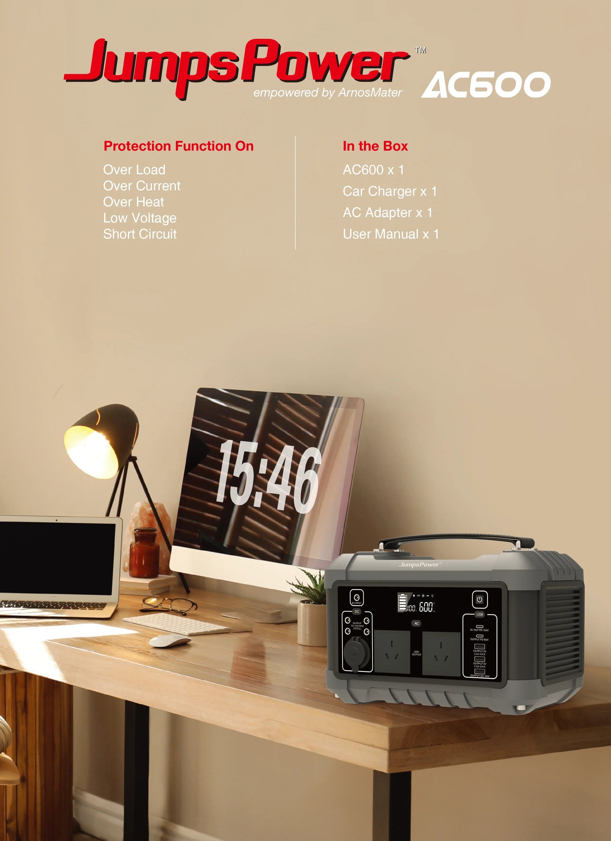 AC600 Power Station - APE Australia - JumpsPower Portable Generator ...
