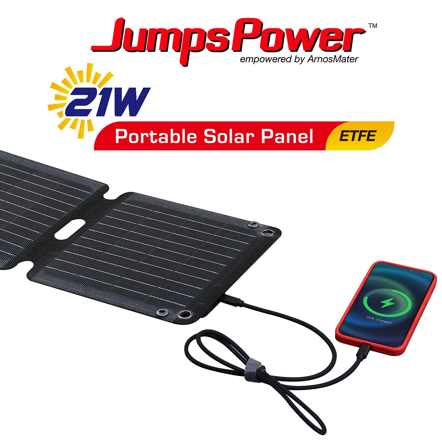 JumpsPower 21w Solar panel charger for mobile phone - APE AUST